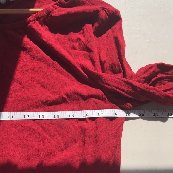 JACK by BB Dakota red long sleeve romper size Medium - Picture 9 of 12